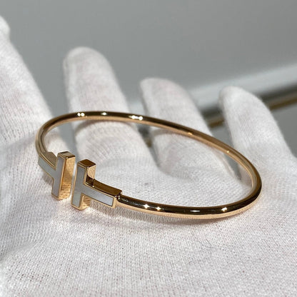 [Eterna Jewels]T BRACELET 1.8MM MOP PINK GOLD