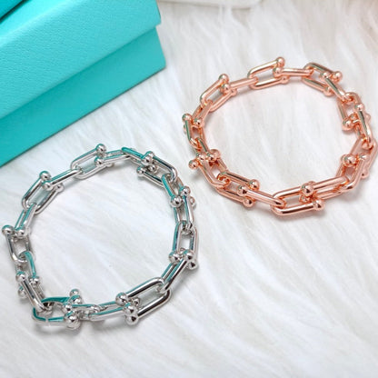 [Eterna Jewels]HARDWEAR BRACELET PINK GOLD AND SILVER
