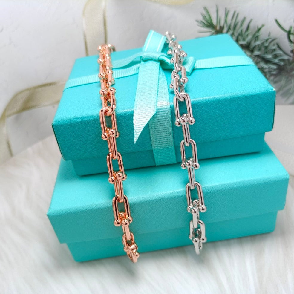 [Eterna Jewels]HARDWEAR BRACELET PINK GOLD AND SILVER