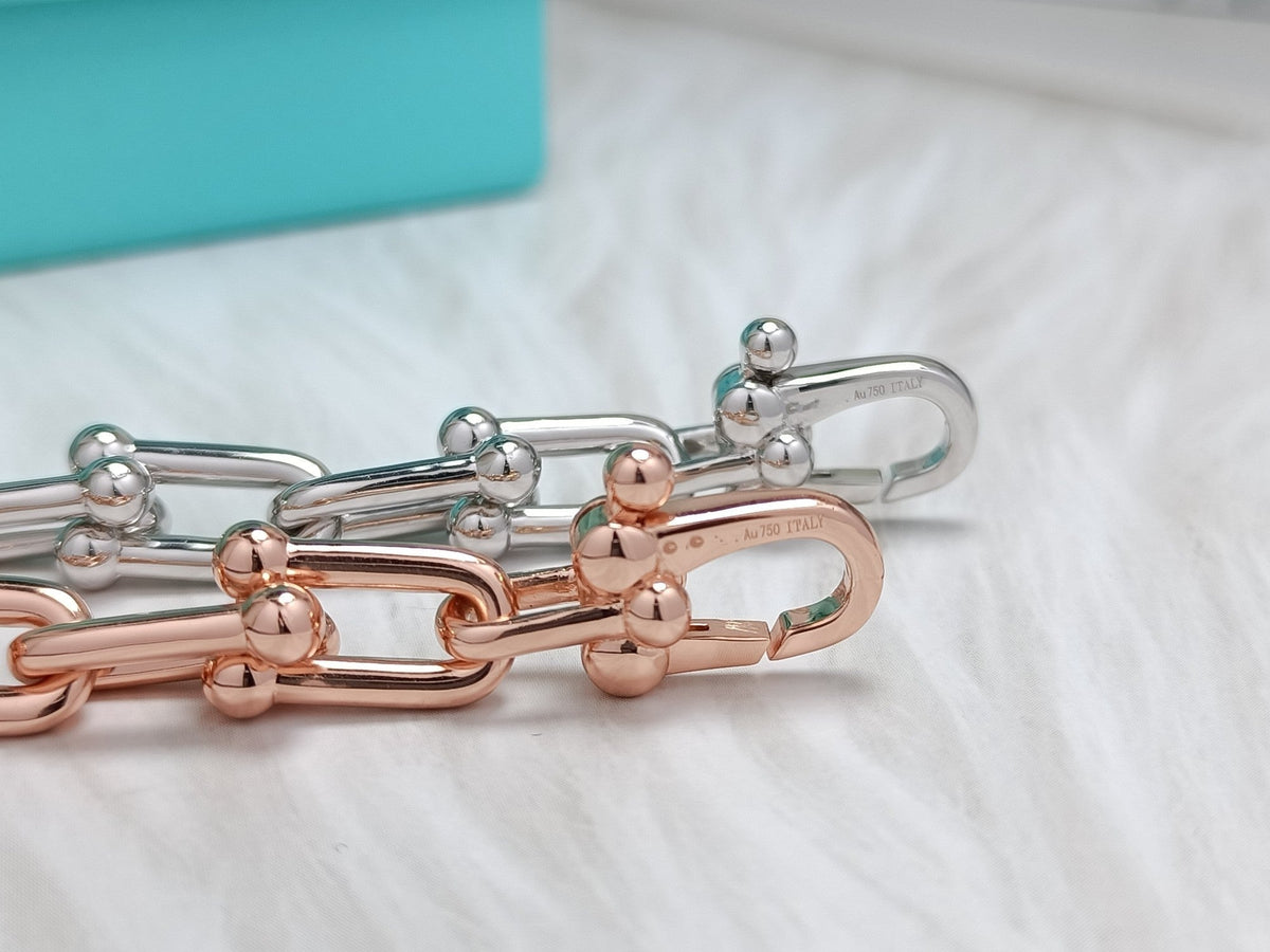 [Eterna Jewels]HARDWEAR BRACELET PINK GOLD AND SILVER