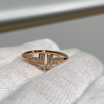 [Eterna Jewels] WIRE RING DIAMOND PINK GOLD
