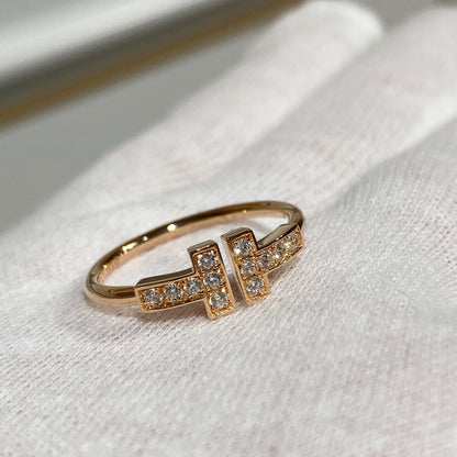 [Eterna Jewels] WIRE RING DIAMOND PINK GOLD