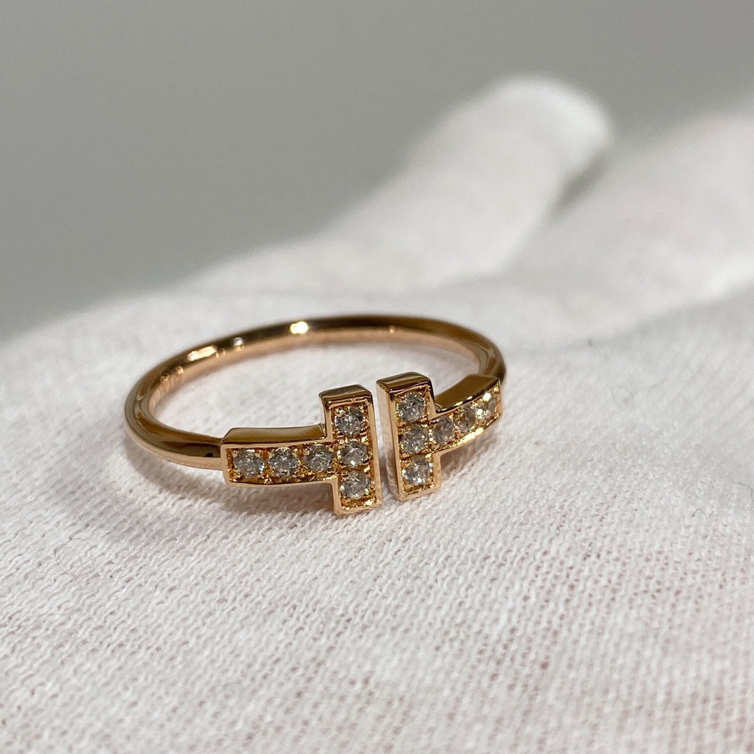 [Eterna Jewels] WIRE RING DIAMOND PINK GOLD