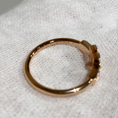 [Eterna Jewels] WIRE RING DIAMOND PINK GOLD