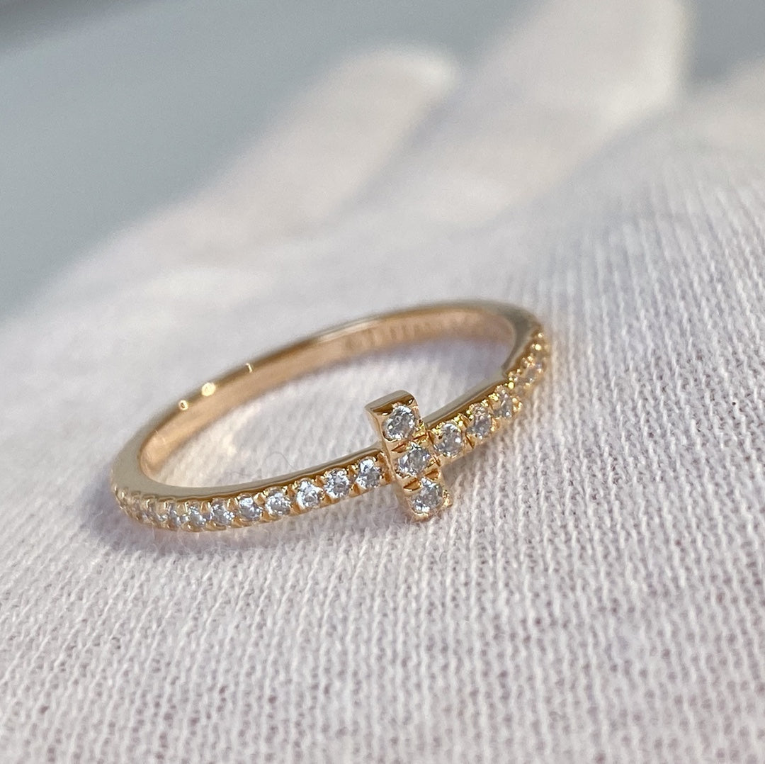 [Eterna Jewels]T RING DIAMOND PINK GOLD