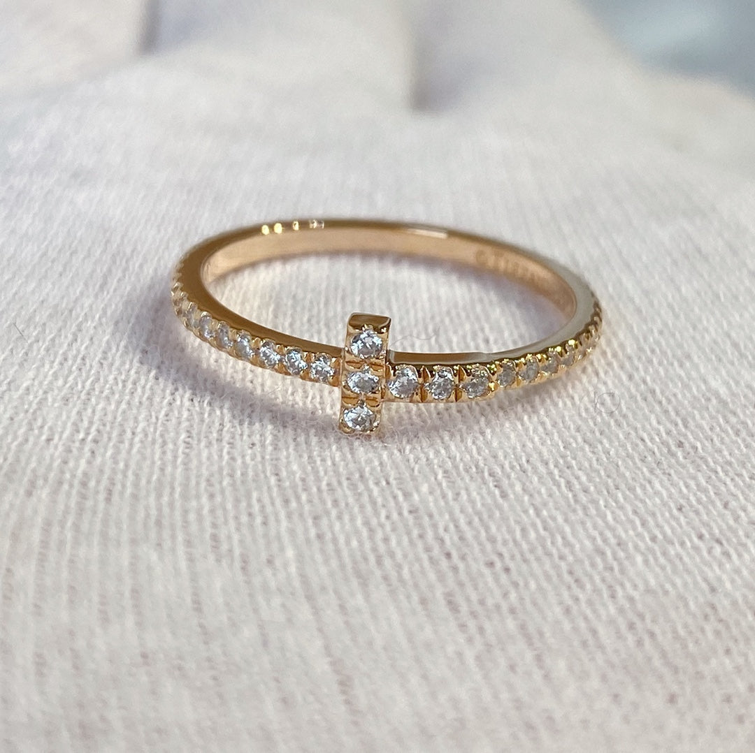 [Eterna Jewels]T RING DIAMOND PINK GOLD