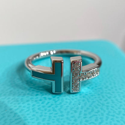 [Eterna Jewels] WIRE TURQUOISE DIAMOND RING SILVER