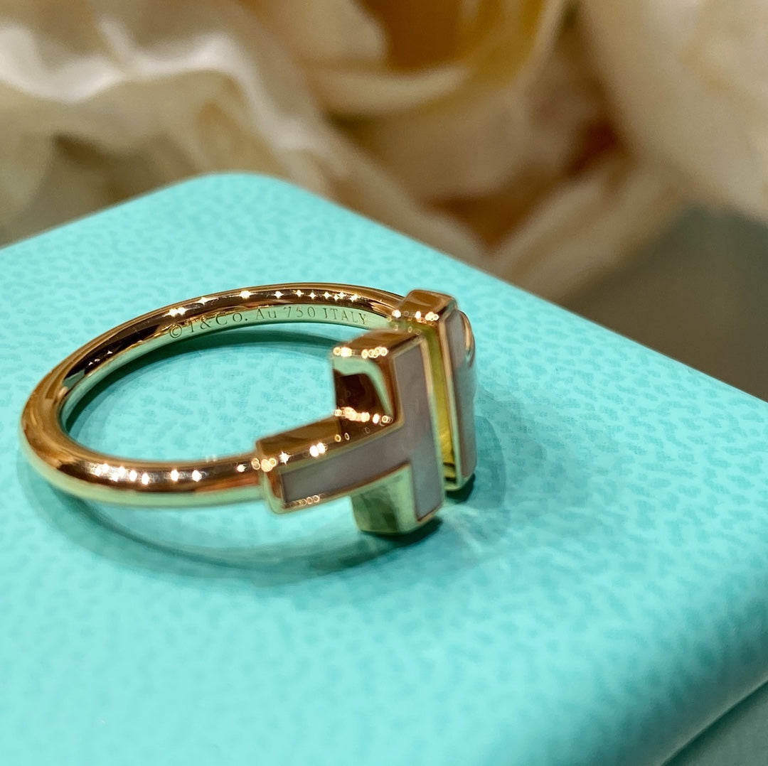 [Eterna Jewels] WIRE MOP RING PINK GOLD