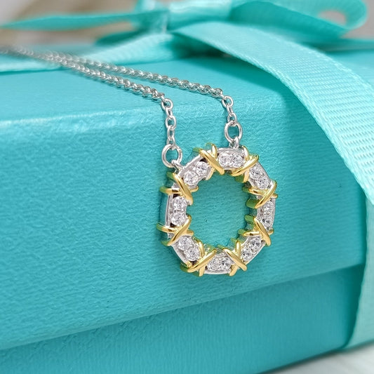 [Eterna Jewels]SIXTEEN STONE NECKLACE GOLD