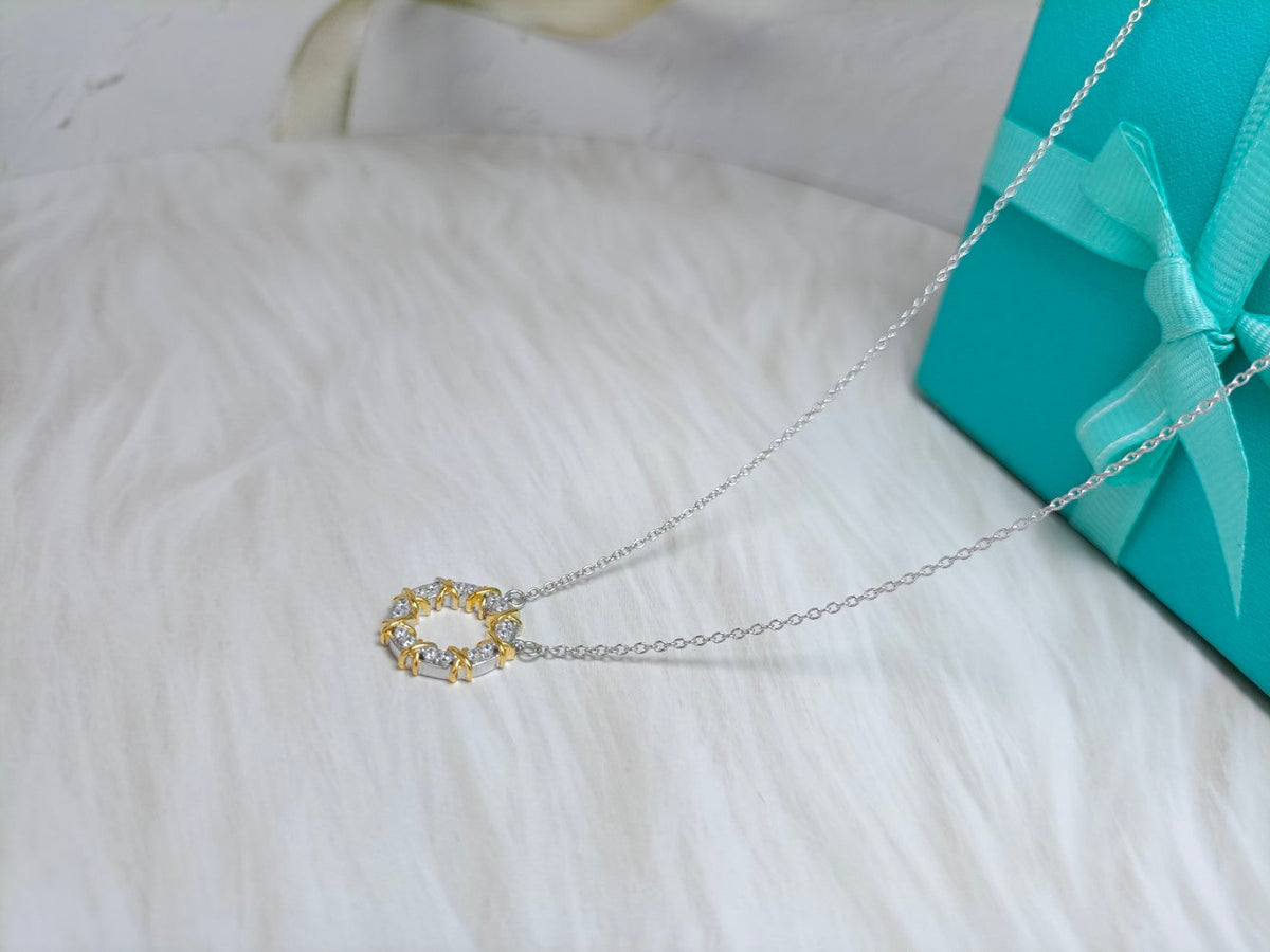 [Eterna Jewels]SIXTEEN STONE NECKLACE GOLD