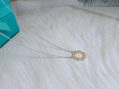 [Eterna Jewels]SIXTEEN STONE NECKLACE GOLD