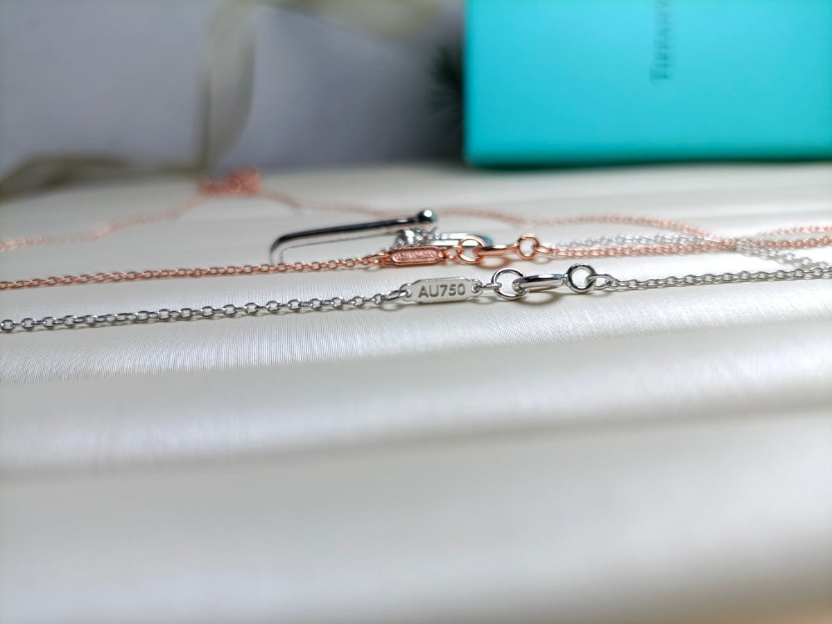 [Eterna Jewels]HARDWEAR DROP DOUBLE LINK PEDANT NECKLACE