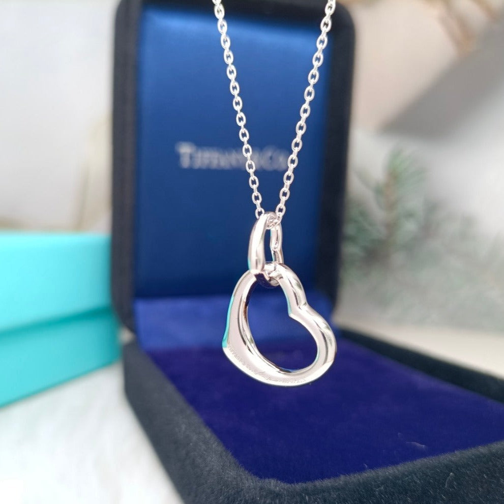 [Eterna Jewels]DOUBLE HEART SILVER NECKLACE