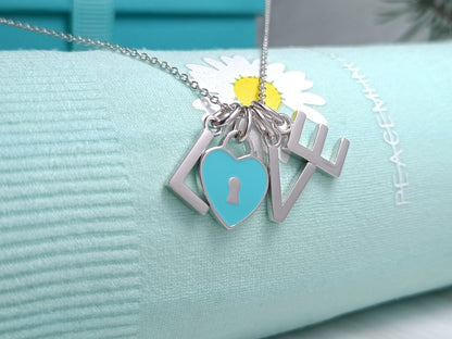 [Eterna Jewels]LOVE TEXT PEDANT NECKLACE