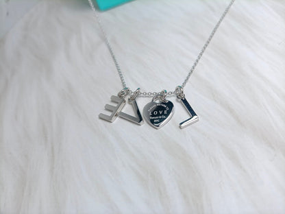 [Eterna Jewels]LOVE TEXT PEDANT NECKLACE