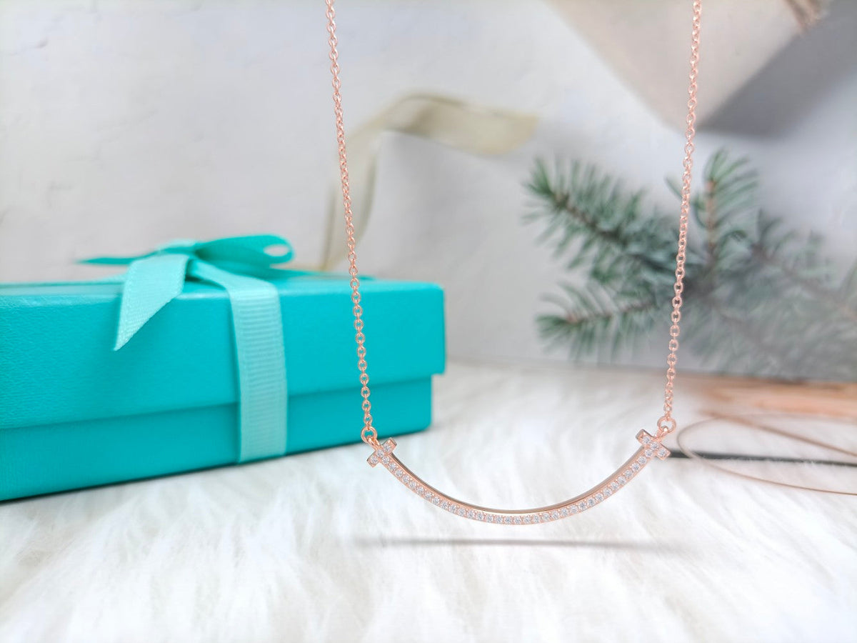 [Eterna Jewels]BIG SMILE PEDANT DIAMOND NECKLACE