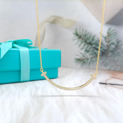 [Eterna Jewels]BIG SMILE PEDANT DIAMOND NECKLACE
