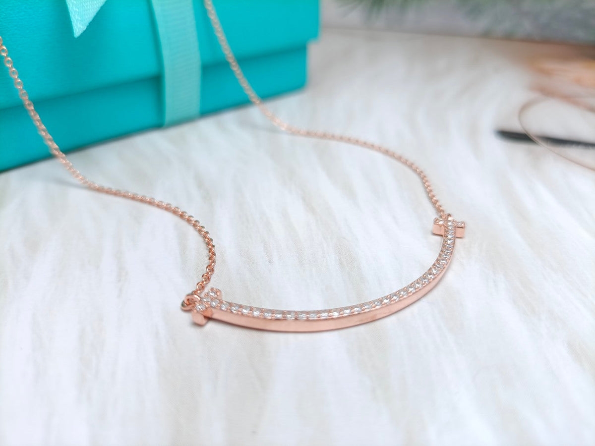 [Eterna Jewels]BIG SMILE PEDANT DIAMOND NECKLACE