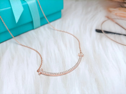 [Eterna Jewels]BIG SMILE PEDANT DIAMOND NECKLACE
