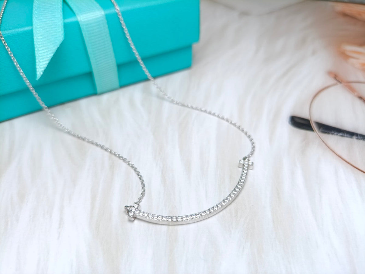 [Eterna Jewels]BIG SMILE PEDANT DIAMOND NECKLACE