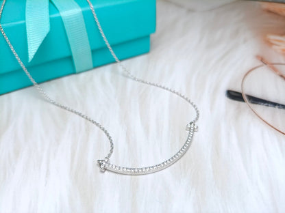 [Eterna Jewels]BIG SMILE PEDANT DIAMOND NECKLACE