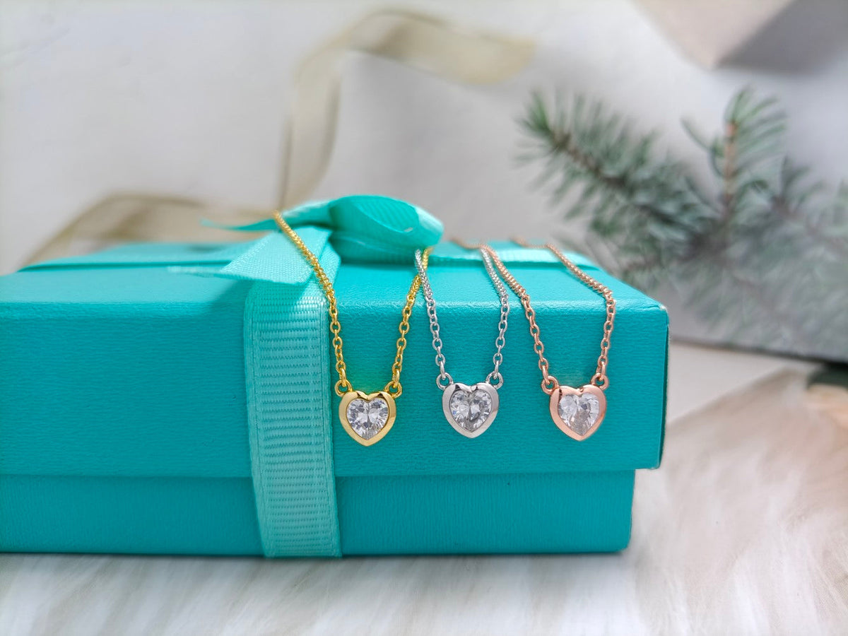 [Eterna Jewels]HEART BIG DIAMOND NECKLACE