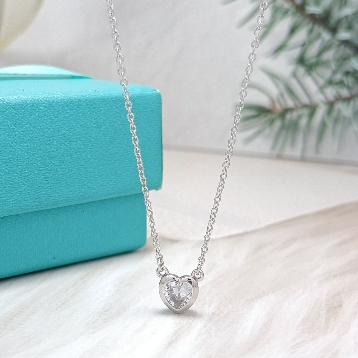 [Eterna Jewels]HEART BIG DIAMOND NECKLACE