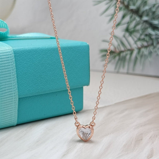[Eterna Jewels]HEART BIG DIAMOND NECKLACE