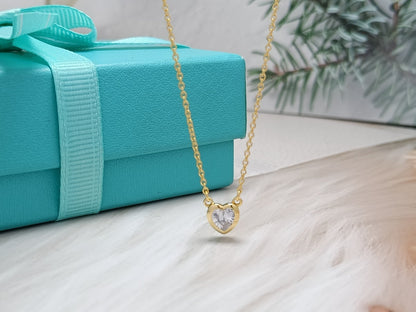 [Eterna Jewels]HEART BIG DIAMOND NECKLACE
