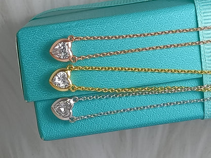 [Eterna Jewels]HEART BIG DIAMOND NECKLACE