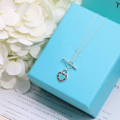 [Eterna Jewels]DOUBLE HEART BLUE NECKLACE