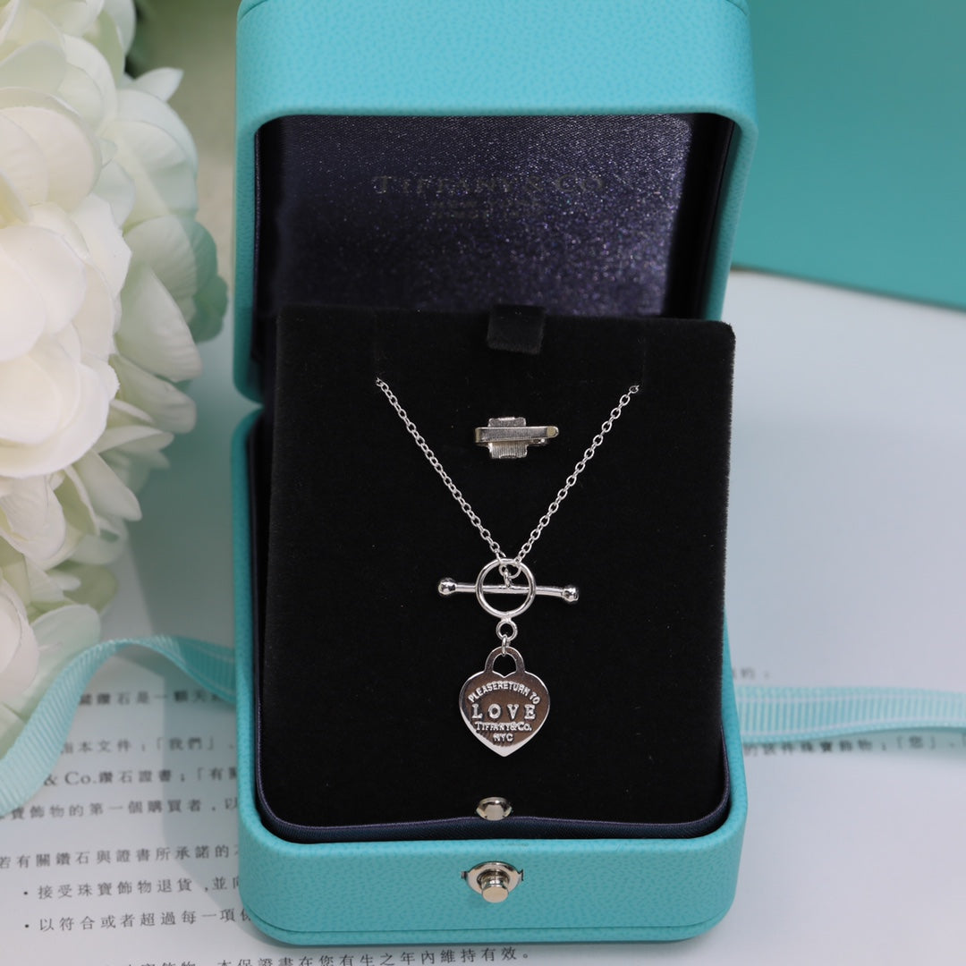 [Eterna Jewels]DOUBLE HEART BLUE NECKLACE