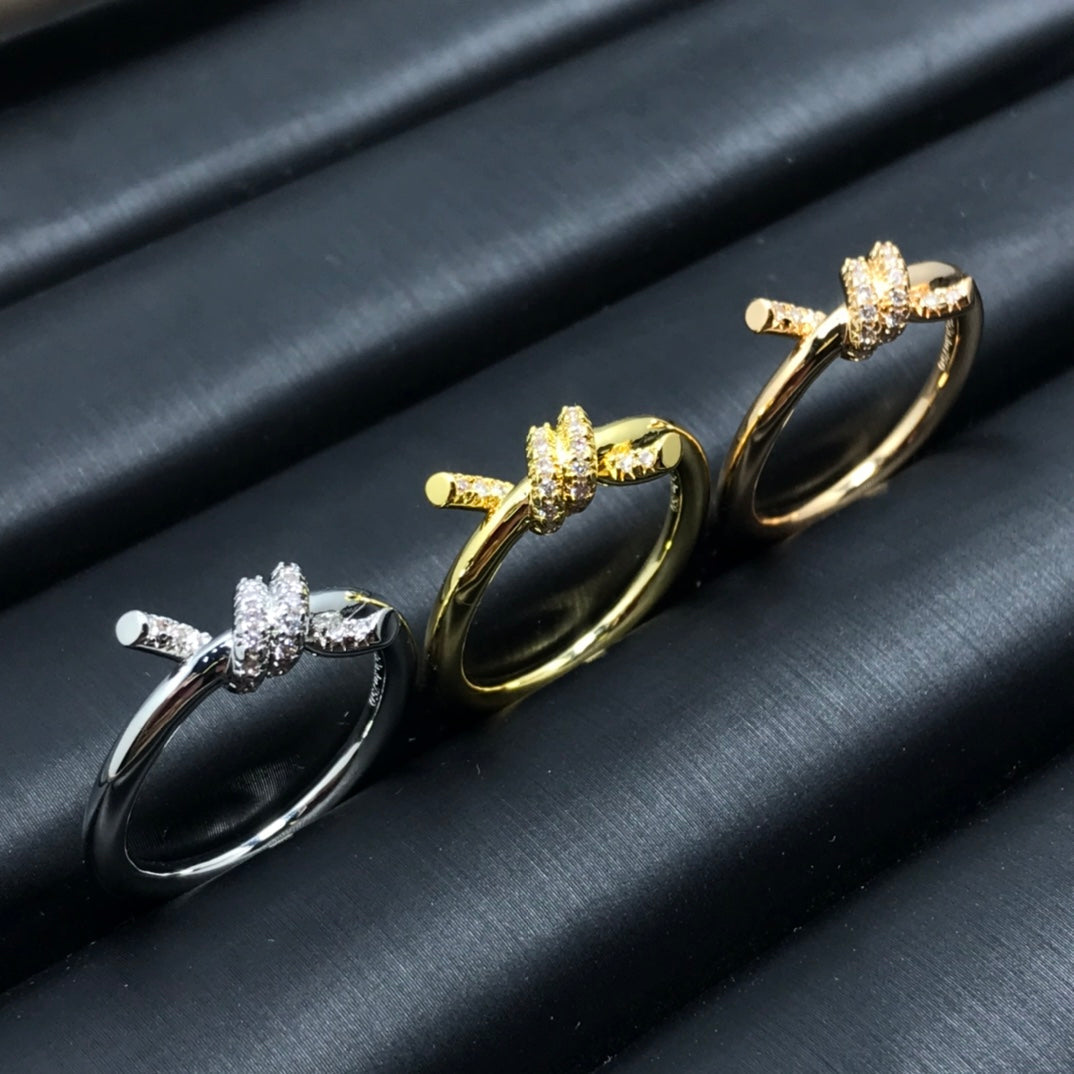 [Eterna Jewels]KNOT RING 1.2MM DIAMOND