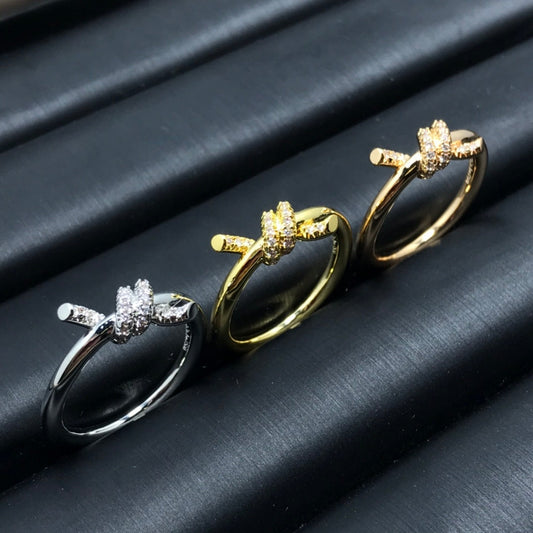 [Eterna Jewels]KNOT RING 1.2MM DIAMOND