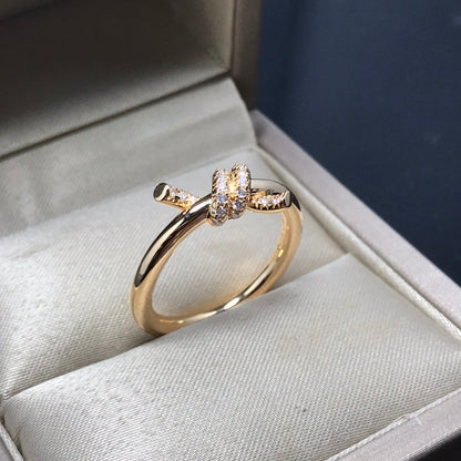 [Eterna Jewels]KNOT RING 1.2MM DIAMOND