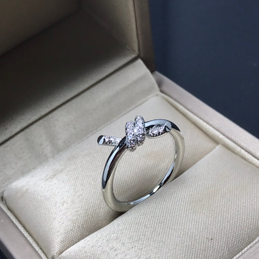 [Eterna Jewels]KNOT RING 1.2MM DIAMOND