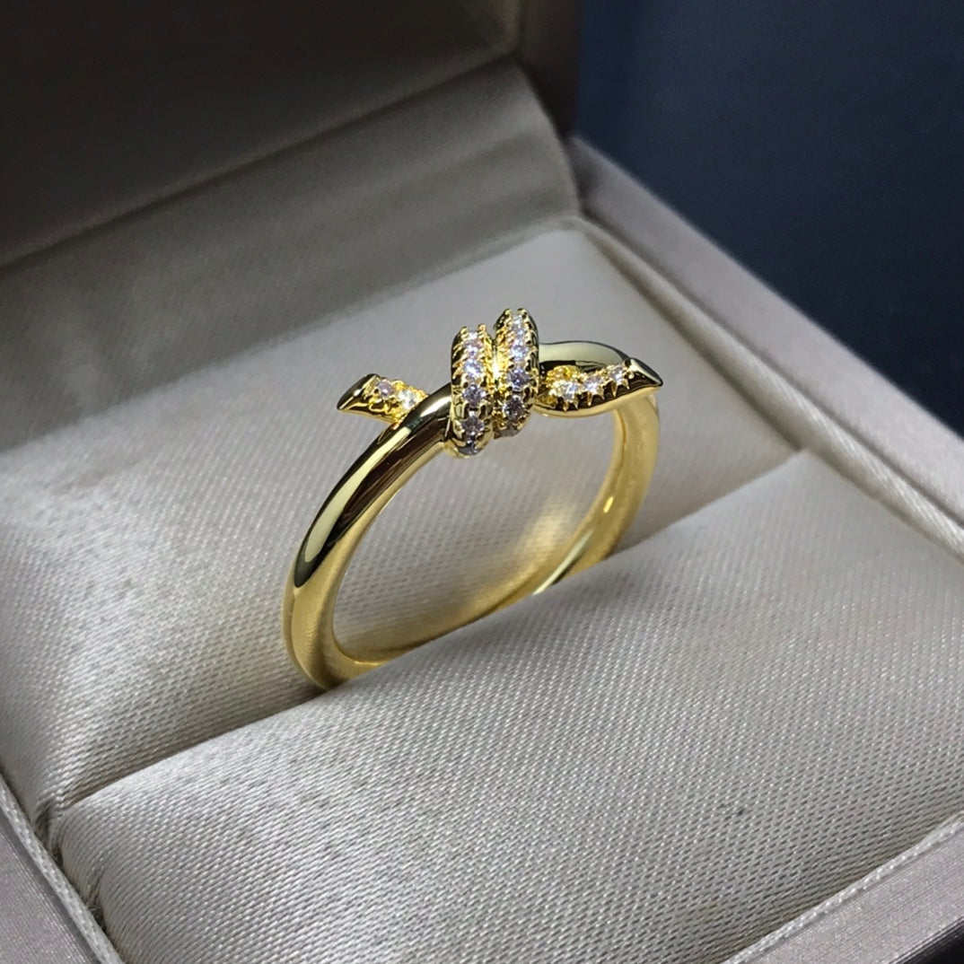 [Eterna Jewels]KNOT RING 1.2MM DIAMOND