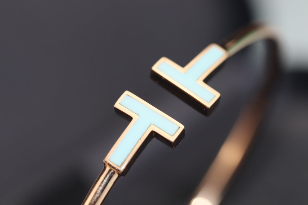 [Eterna Jewels]T BRACELET 1.8MM TURQUOISE PINK GOLD