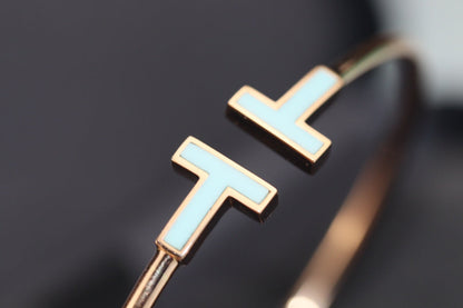 [Eterna Jewels]T BRACELET 1.8MM TURQUOISE PINK GOLD