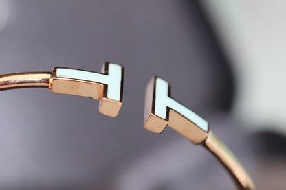 [Eterna Jewels]T BRACELET 1.8MM TURQUOISE PINK GOLD