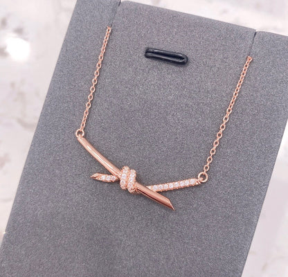[Eterna Jewels]KNOT NECKLACE DIAMONDS