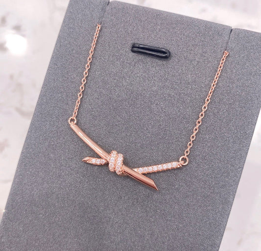 [Eterna Jewels]KNOT NECKLACE DIAMONDS