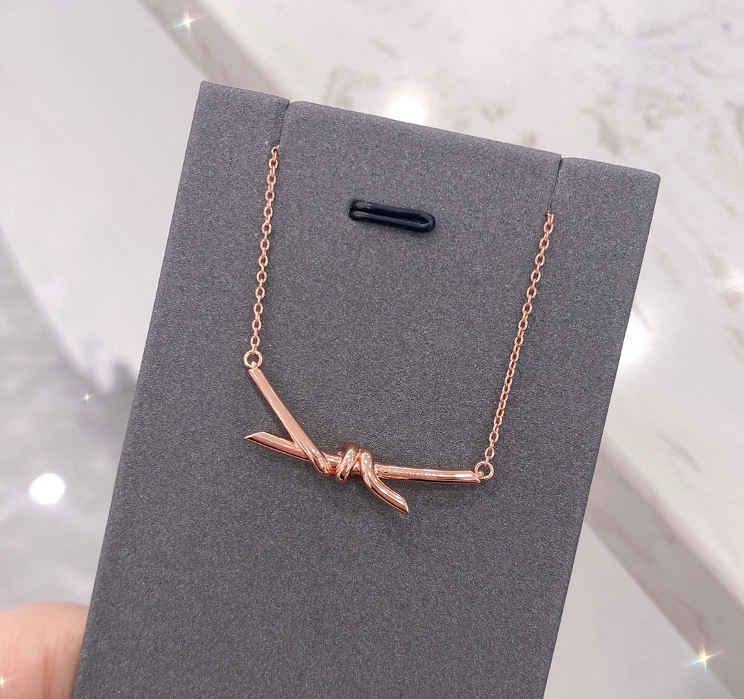 [Eterna Jewels]KNOT NECKLACE DIAMONDS