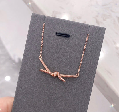 [Eterna Jewels]KNOT NECKLACE DIAMONDS