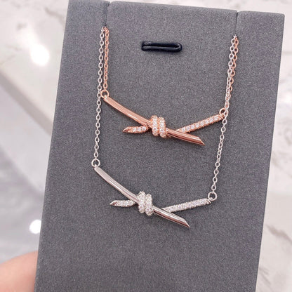 [Eterna Jewels]KNOT NECKLACE DIAMONDS