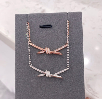 [Eterna Jewels]KNOT NECKLACE DIAMONDS