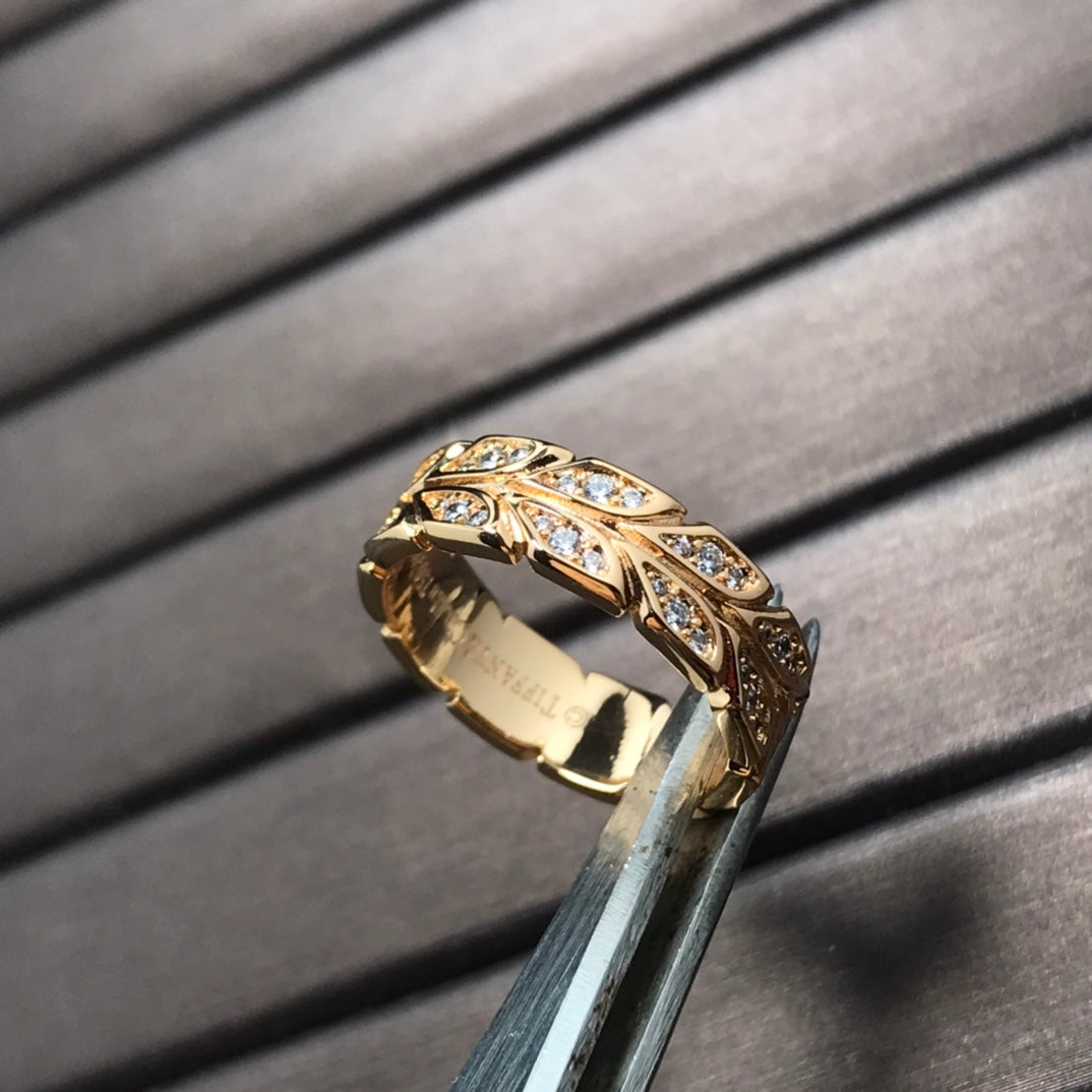 [Eterna Jewels]OLIVE LEAF RING DIAMONDS