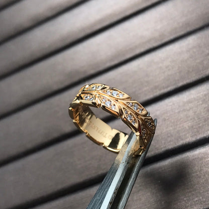 [Eterna Jewels]OLIVE LEAF RING DIAMONDS