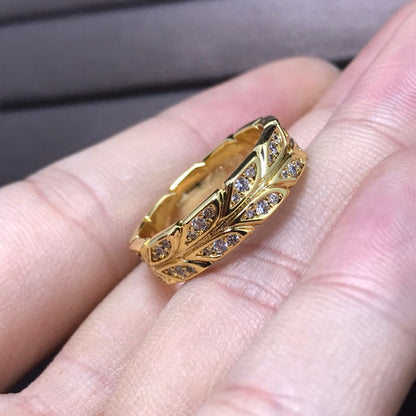 [Eterna Jewels]OLIVE LEAF RING DIAMONDS