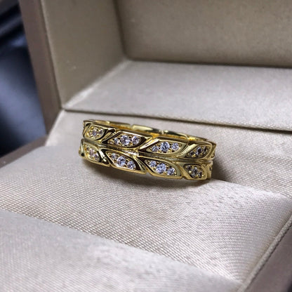 [Eterna Jewels]OLIVE LEAF RING DIAMONDS